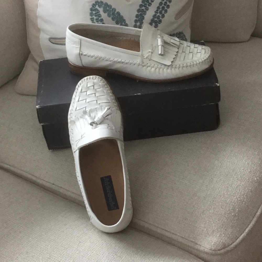 Giorgio Brutini White Loafers